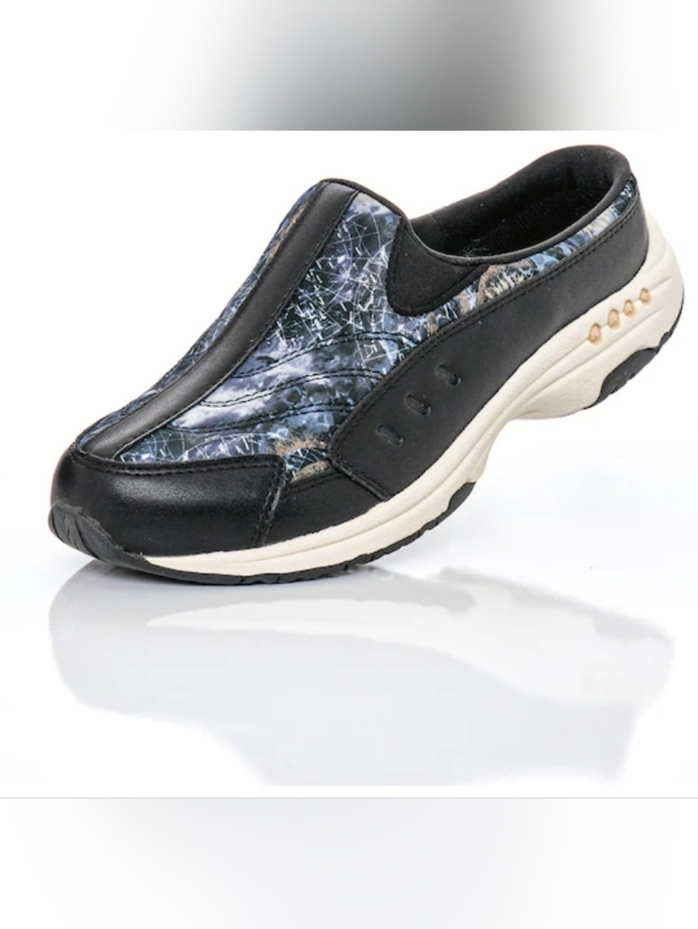 Easy Spirit Traveltime Women's Fashion Mules, Slip-On Sneaker, Size 9.5WW